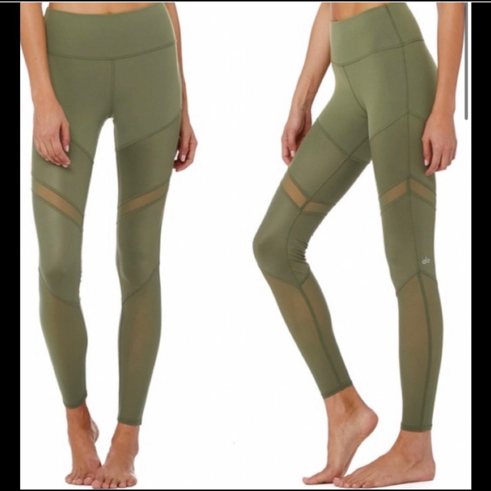 Alo Color Block Mesh 7/8 Leggings